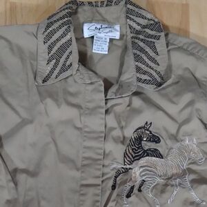 Vintage Stephanie by Suzelle Zebras Shirt